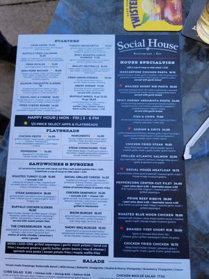 Menu photo 4 The Social House Fort Worth, TX