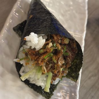 Wabune Sushi - Salmon skin hand roll - Sushi Bars Near Me - Rancho Cordova, California Wabune Sushi - Salmon skin hand roll - Sushi Bars Near Me - Rancho Cordova, California