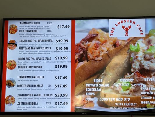 Menu photo 1 The Lobster Cage Pensacola, FL Menu photo 1 The Lobster Cage Pensacola, FL