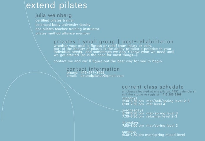 Julia Weinberg Extend Pilates Logo