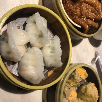Jade Garden - Chives and shrimp dumplings, shu Mai, chicken feet - Dim Sum Near Me - Seattle, Washington Jade Garden - Chives and shrimp dumplings, shu Mai, chicken feet - Dim Sum Near Me - Seattle, Washington