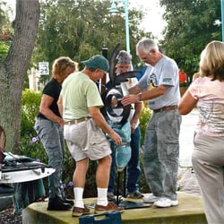 Richard Beau Lieu & Associates Fine Art Appraisers - Sculpture installation in the City of Boynton Beach.