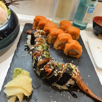 Sushi Cho - Flying Dragon Roll & Salmon Lovers - Japanese Near Me - Fairfax, Virginia Sushi Cho - Flying Dragon Roll & Salmon Lovers - Japanese Near Me - Fairfax, Virginia