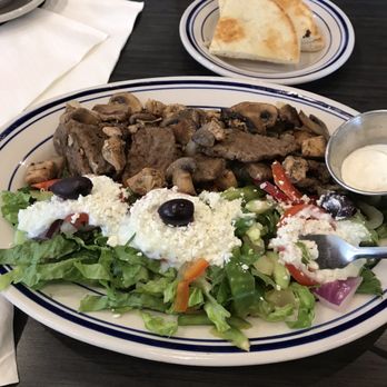 Island Grill - Mediterranean platter. - Mediterranean Near Me - Spring, Texas