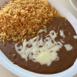 Fogata Bar & Grill - Beans and rice.