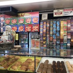 Sam's Donuts & Coffee - Behind the counter