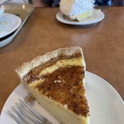 Miss Sheri's Cafeteria - Custard and lemon meringue pie