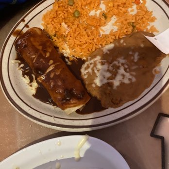 Casa Tequila Authentic Mexican Grill - Enchilada with rice and beans - Mexican Near Me - Tiffin, Iowa