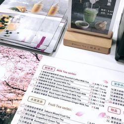 Sakura Tea - Their menu only offers fruit and milk bubble teas, all ranging within ~$6; definitely pricier than your average bbt spot.
