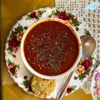 The English Tearoom & Eatery - Soup & Quiche Tomato Soup - Tea Rooms Near Me - Covington, Louisiana The English Tearoom & Eatery - Soup & Quiche Tomato Soup - Tea Rooms Near Me - Covington, Louisiana