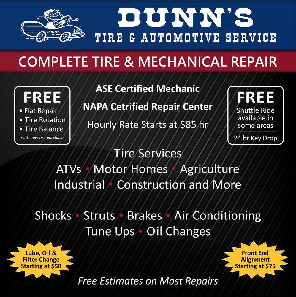 DUNN’S TIRE & WHEEL SERVICE Updated August 2024 10 Photos & 12