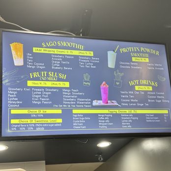 Cactus Bubble Tea - Menu January 2025 - Bubble Tea Near Me - Las Vegas, Nevada