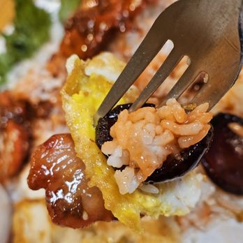 City Corner 2 - BBQ Pork over Rice with Fried Egg. - Thai Near Me - Roanoke, Virginia