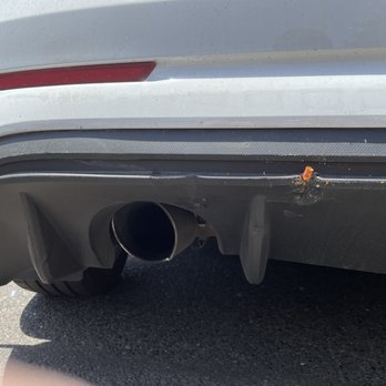 Precedence Auto - Damaged bumper and exhaust - Body Shops Near Me - Roseville, California Precedence Auto - Damaged bumper and exhaust - Body Shops Near Me - Roseville, California
