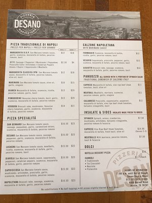 Menu photo 5 DeSano Pizzeria Napoletana Austin, TX Menu photo 5 DeSano Pizzeria Napoletana Austin, TX
