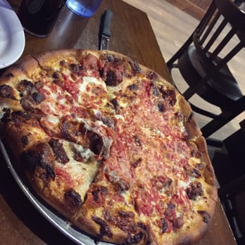 Santarpio's Pizza - Meat lovers - Pizza Near Me - Peabody, Massachusetts