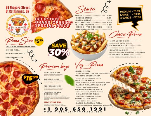 Menu photo 3 Pizza Fusion Canada St. Catharines, ON Menu photo 3 Pizza Fusion Canada St. Catharines, ON