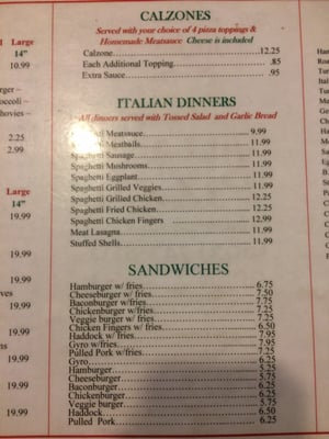 Menu photo 1 Village Pizza Woodsville, NH Menu photo 1 Village Pizza Woodsville, NH