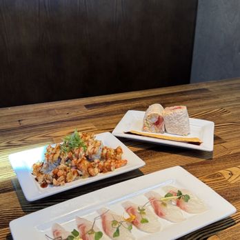 Takumi Sushi - New style madai (Japanese snapper) sashimi, mountain hand roll, baby lobster (crawfish) roll - Japanese Near Me - Costa Mesa, California Takumi Sushi - New style madai (Japanese snapper) sashimi, mountain hand roll, baby lobster (crawfish) roll - Japanese Near Me - Costa Mesa, California