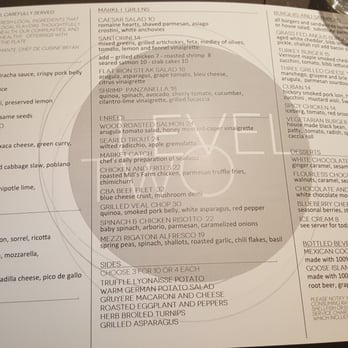 Level Two Restaurant - Menu on 9/28/15 - American Near Me - Chicago, Illinois
