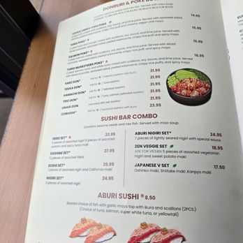 Hers Sushi Bar and Ramen - Menu inside - Sushi Bars Near Me - Oregon, Wisconsin