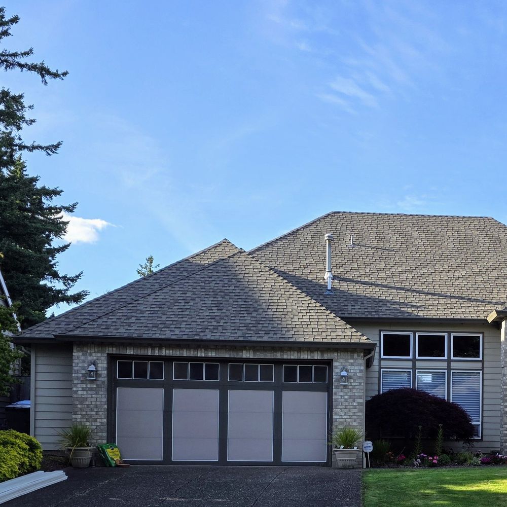 Before new trim, garage door and paint Before new trim, garage door and paint
