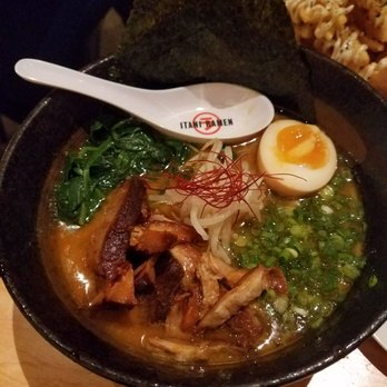 Itani Ramen - Miso ramen with pork belly was way too salty! - Ramen Near Me - Oakland, California