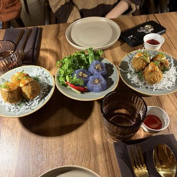Lalyn - Crab Croquettes and Blossom Sago Bites - Thai Near Me - New York, New York