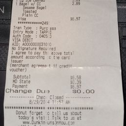 My Receipt.