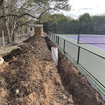 JCL Underground - Future lights for a great tennis court. - Excavation Services Near Me