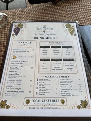 Menu photo 2 Field & Vine Romulus, NY
