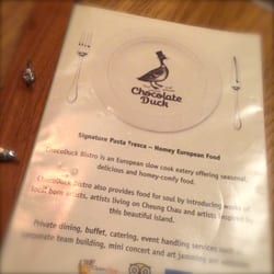 Choco Duck Bistro - Menu, simple but tasty...