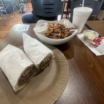 Crust - Philly sandwich with fries and a drink - Pizza Near Me - Cleveland, Ohio Crust - Philly sandwich with fries and a drink - Pizza Near Me - Cleveland, Ohio