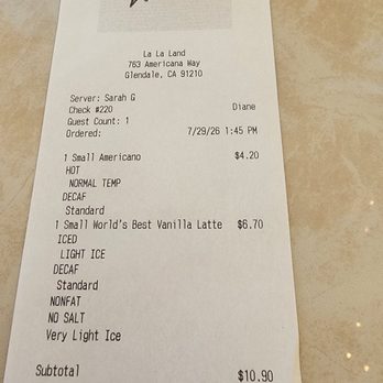 La La Land - Coffee & Tea Near Me - Glendale, California La La Land - Coffee & Tea Near Me - Glendale, California