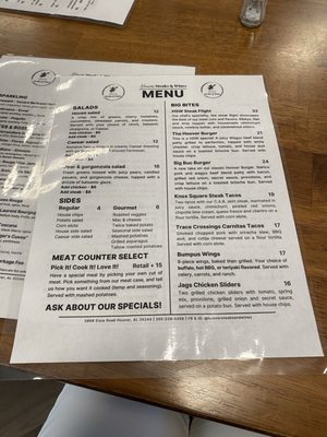 Menu photo 1 Hoover Steaks & Wines Bluff Park, AL