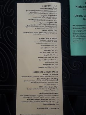 Menu photo 3 McMenamins Broadway Pub Portland, OR