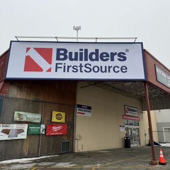 Builders FirstSource - Exterior of a Builders FirstSource building materials location with large branded signage, featuring a covered front entrance... - Building Supplies Near Me - Gardner, Massachusetts