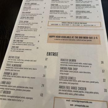 Prima Facie Bistro - Menu - Desserts Near Me - Parkville, Missouri