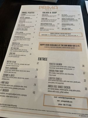Menu photo 5 Prima Facie Bistro Parkville, MO