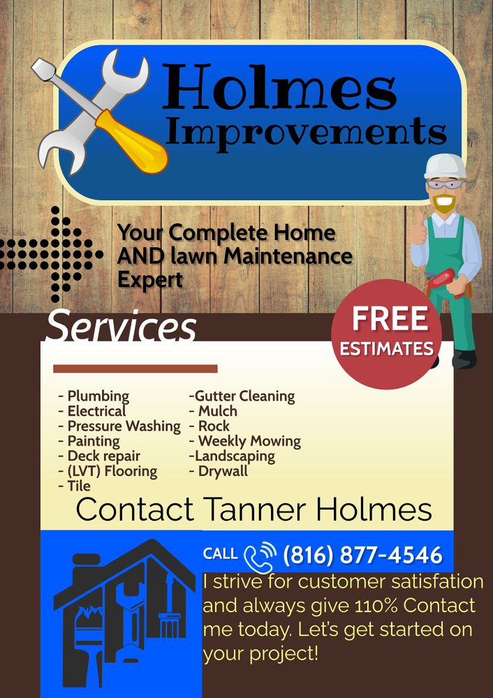 Slide of Holmes Improvements