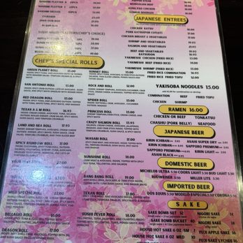 Wasabi - Menu - Sushi Bars Near Me - San Antonio, Texas Wasabi - Menu - Sushi Bars Near Me - San Antonio, Texas