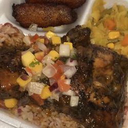 My4boys Jamaican Cuisine - Jamacian jerk chicken plate