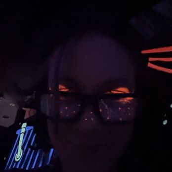 Imagine 3D Mini Golf - The UV reactive makeup I wore glowed too!! - Mini Golf Near Me - Gilbert, Arizona