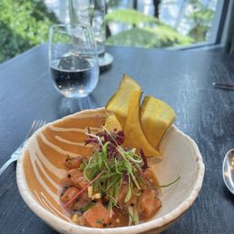 Salmon ceviche