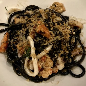 Lark - Squid Ink Chitarra w/squid, lobster & anchovy bread crumbs - New American Near Me - Bala Cynwyd, Pennsylvania Lark - Squid Ink Chitarra w/squid, lobster & anchovy bread crumbs - New American Near Me - Bala Cynwyd, Pennsylvania