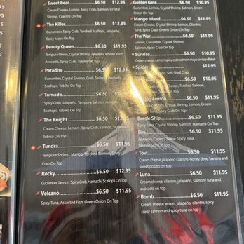 O’A Sushi - Menu - Sushi Bars Near Me - Reno, Nevada