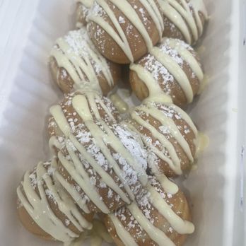 The Crepe Stop - Nutella poppers with white chocolate drizzle $14.95 - Creperies Near Me - San Carlos, California The Crepe Stop - Nutella poppers with white chocolate drizzle $14.95 - Creperies Near Me - San Carlos, California