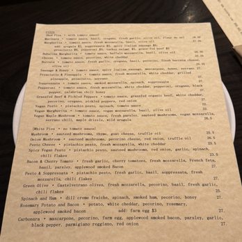 Vesta - Menu - Pizza Near Me - Redwood City, California Vesta - Menu - Pizza Near Me - Redwood City, California