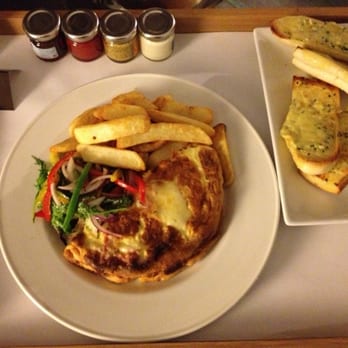 Hilton Belfast - Room service! 3 egg omelet with bacon egg and cheese and a side of cheese and chili bread! Sooo delicious - Hotels Near Me - Belfast, BFS Hilton Belfast - Room service! 3 egg omelet with bacon egg and cheese and a side of cheese and chili bread! Sooo delicious - Hotels Near Me - Belfast, BFS
