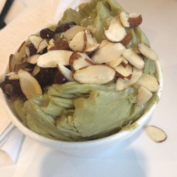Snowdaes - Green tea shaved ice with nuts - Desserts Near Me - Lowell, Massachusetts Snowdaes - Green tea shaved ice with nuts - Desserts Near Me - Lowell, Massachusetts